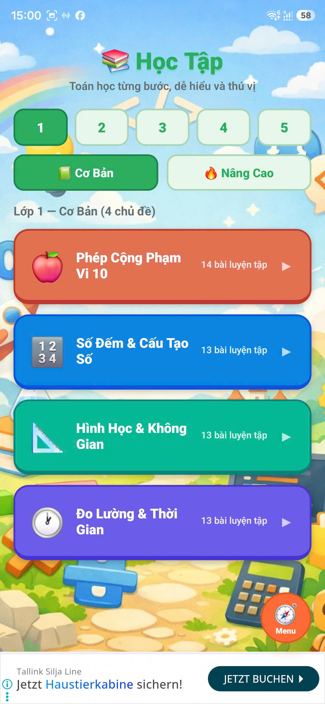 Học tập theo lớp 1